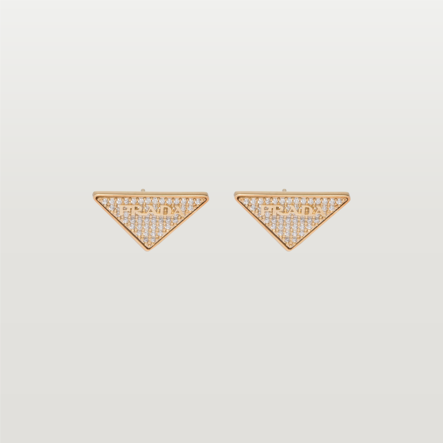 Crystal Logo Symbole Stud Earrings