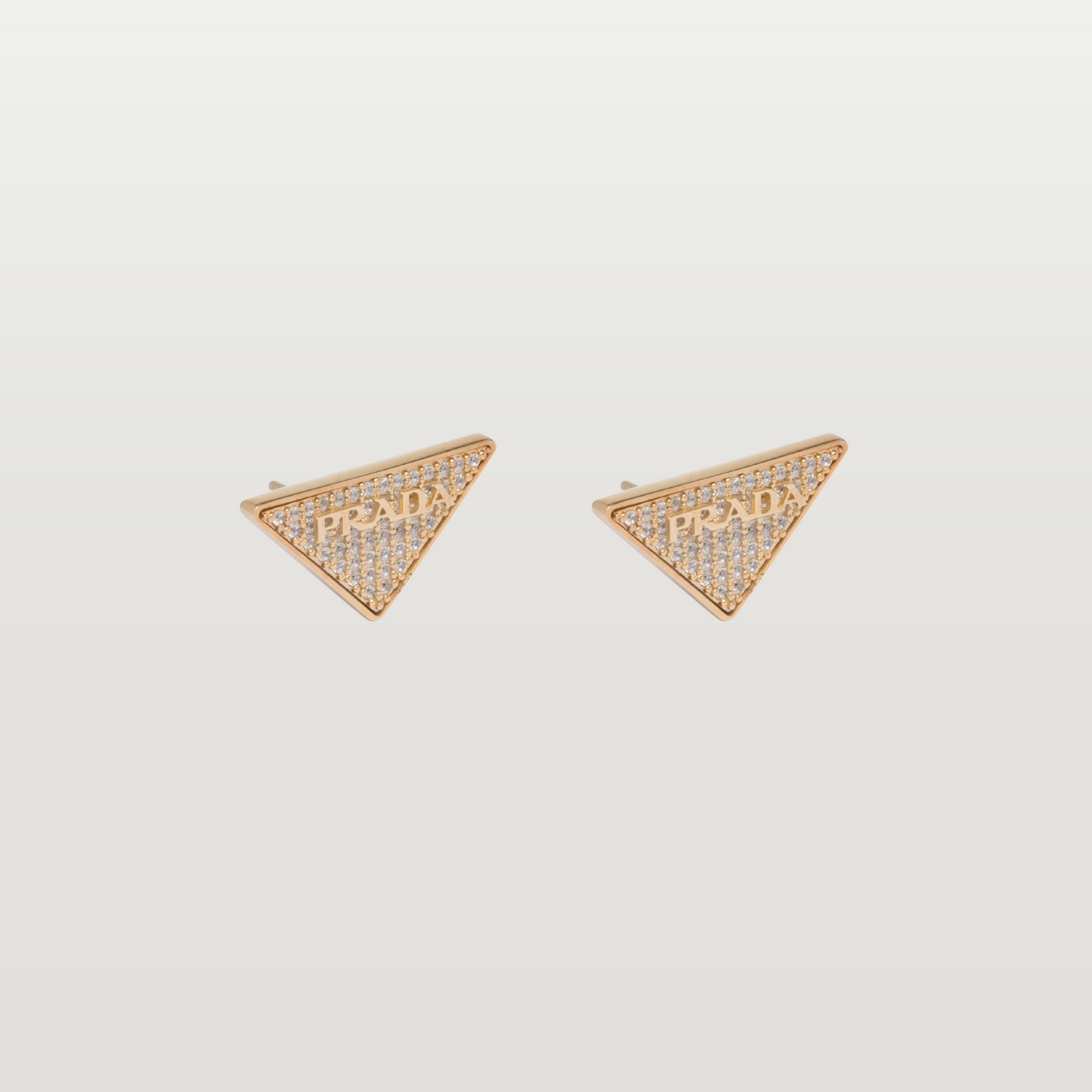 Crystal Logo Symbole Stud Earrings