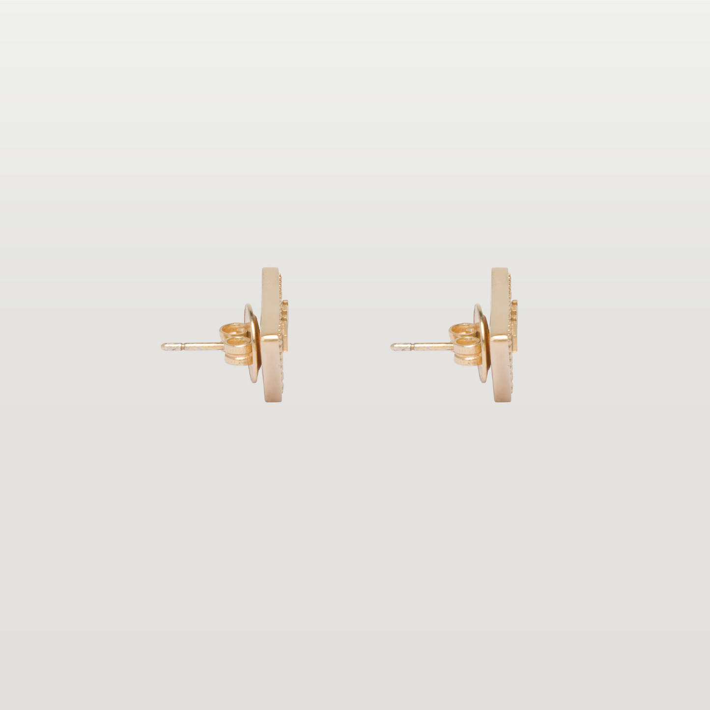 Crystal Logo Symbole Stud Earrings