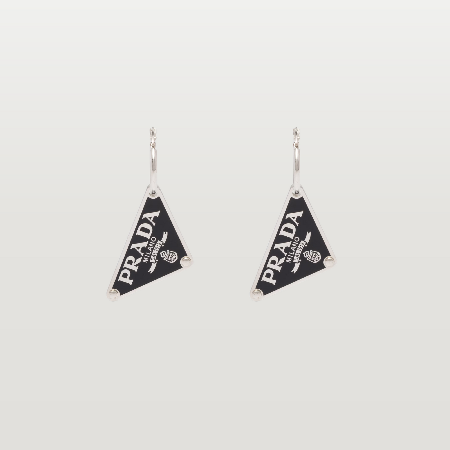 Triangle Logo Pendant Earrings