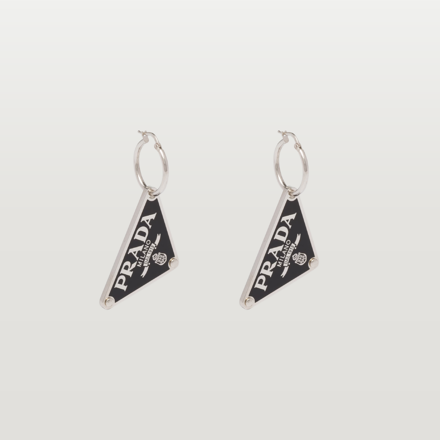 Triangle Logo Pendant Earrings