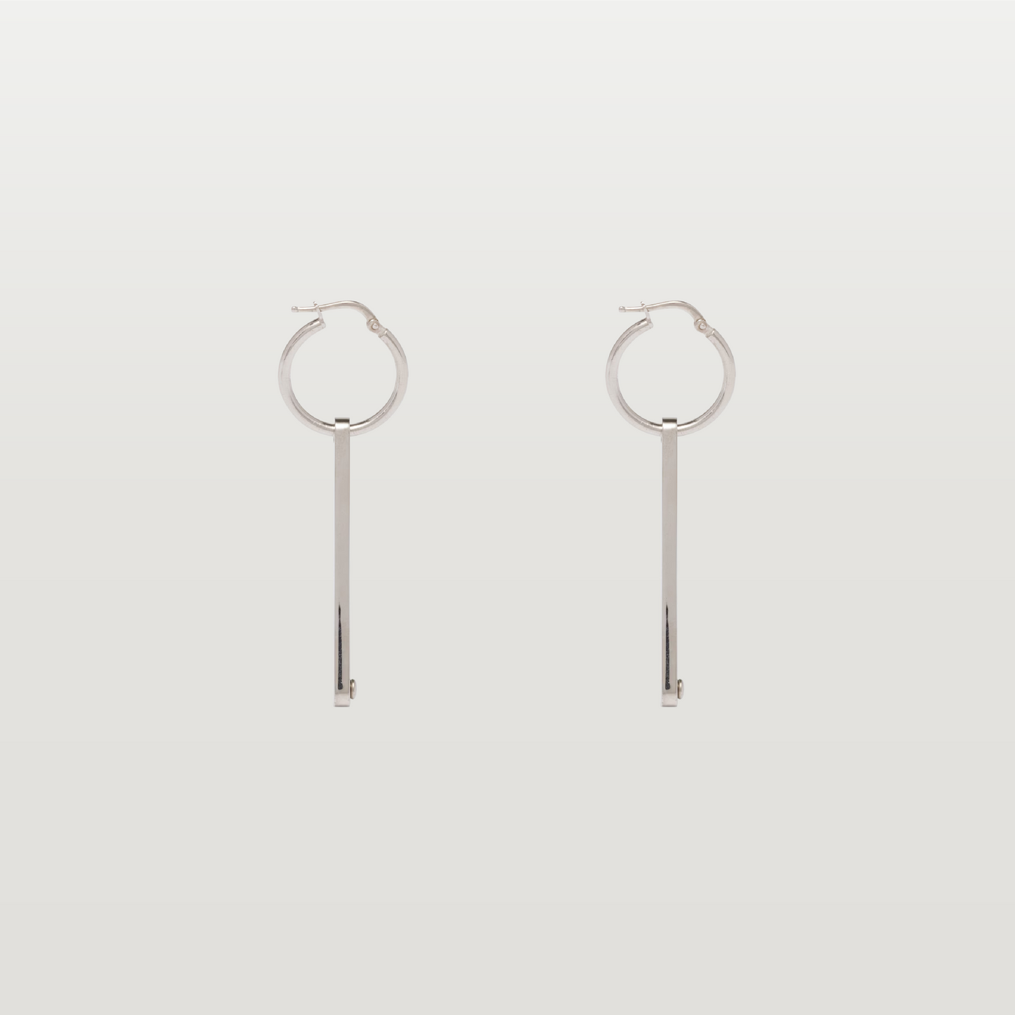 Triangle Logo Pendant Earrings