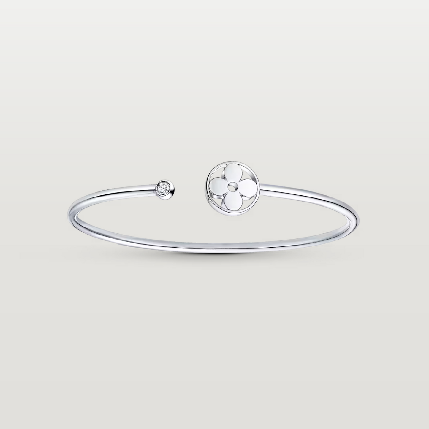 Idylle Blossom Twist Bracelet, Silver