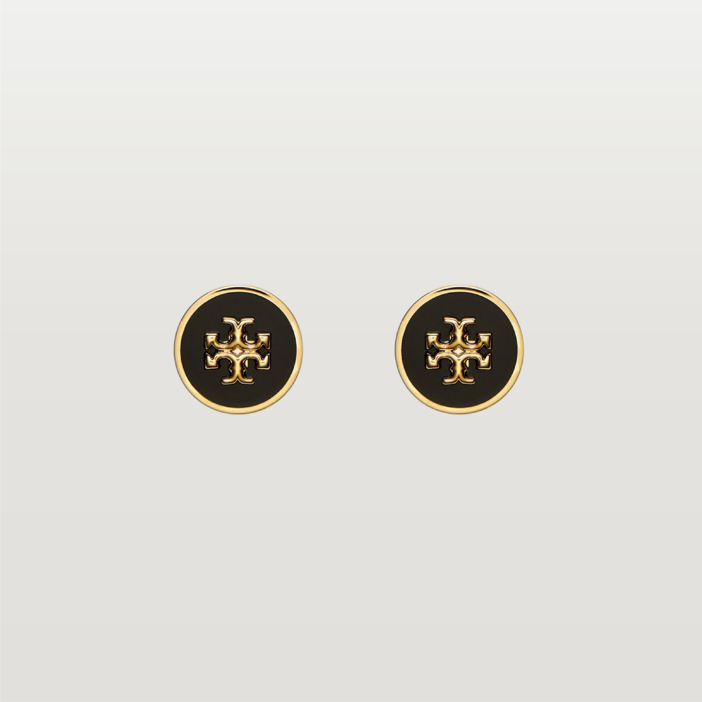 Kira Enamel Circle-Stud Earrings
