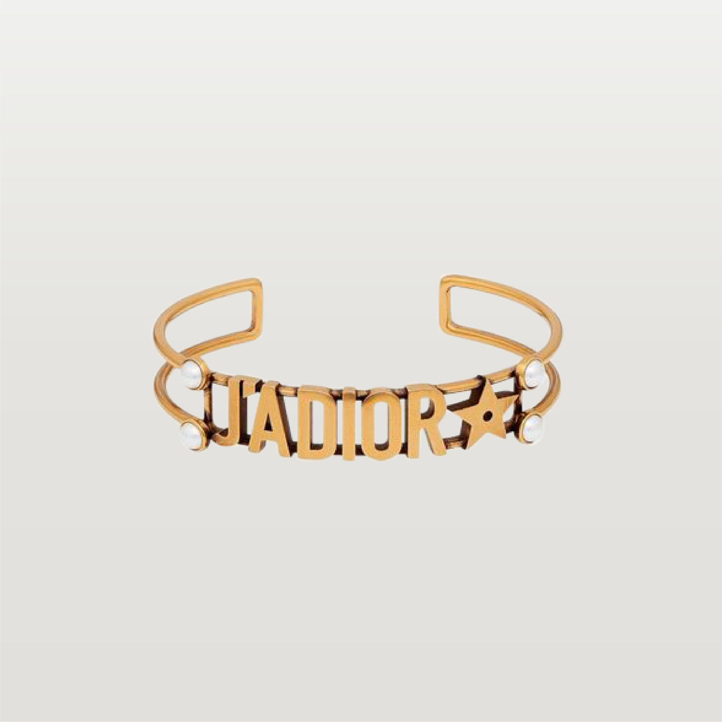 J'Adior Gold Tone Cuff Bracelet