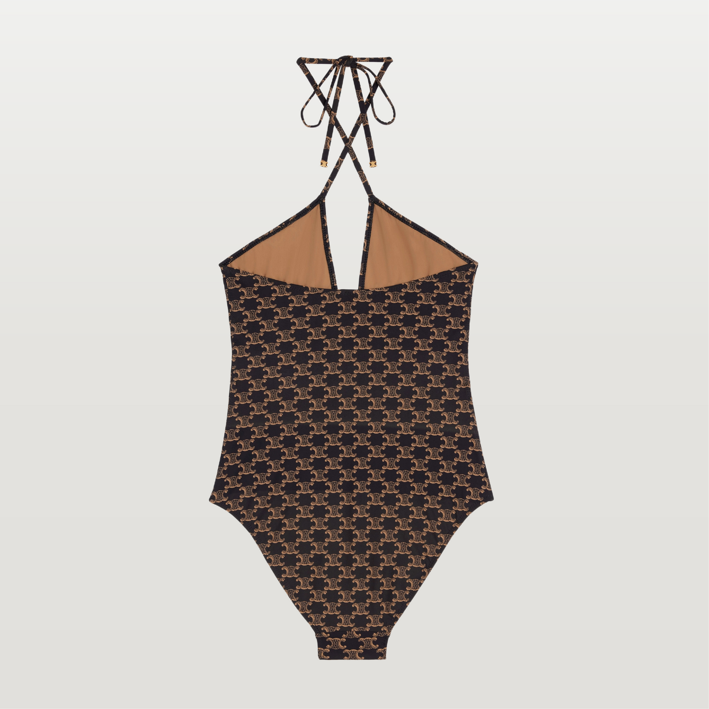 One Piece Swimsuit In Monogram Jersey Toffee
