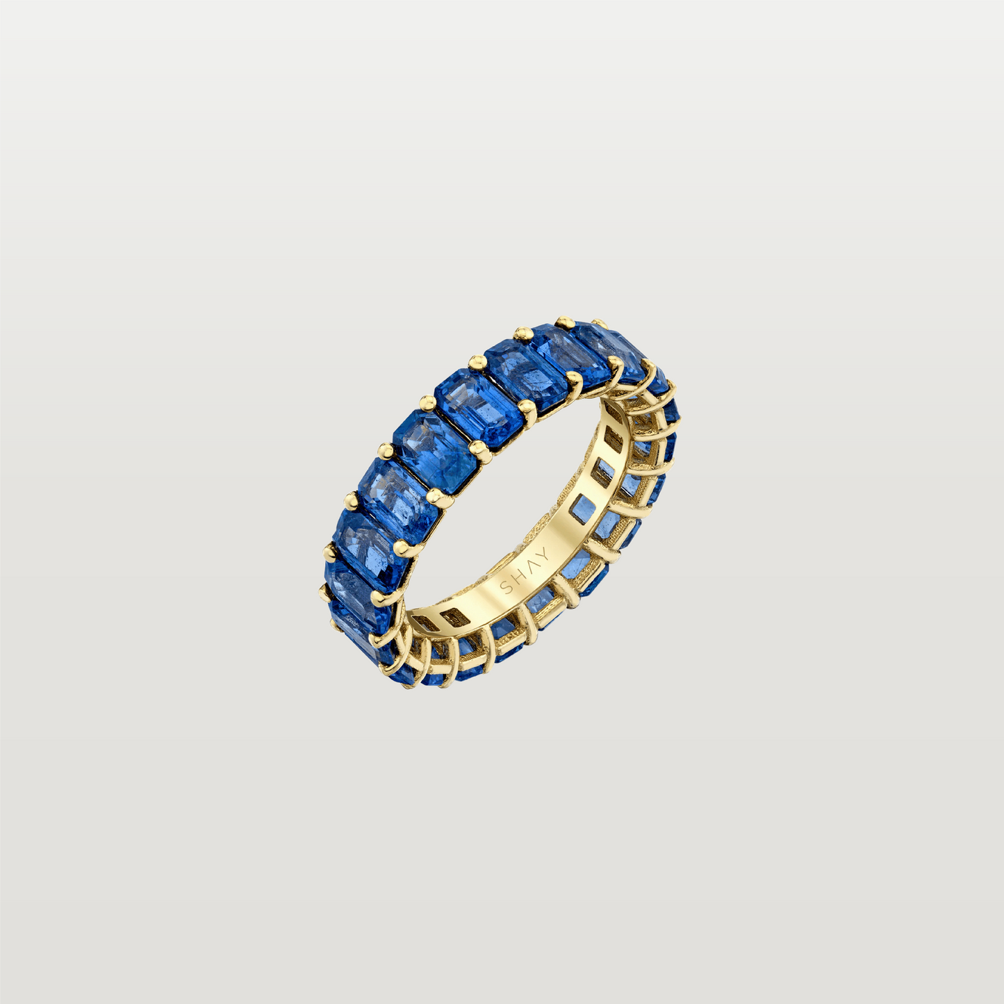 Blue Sapphire Eternity Band