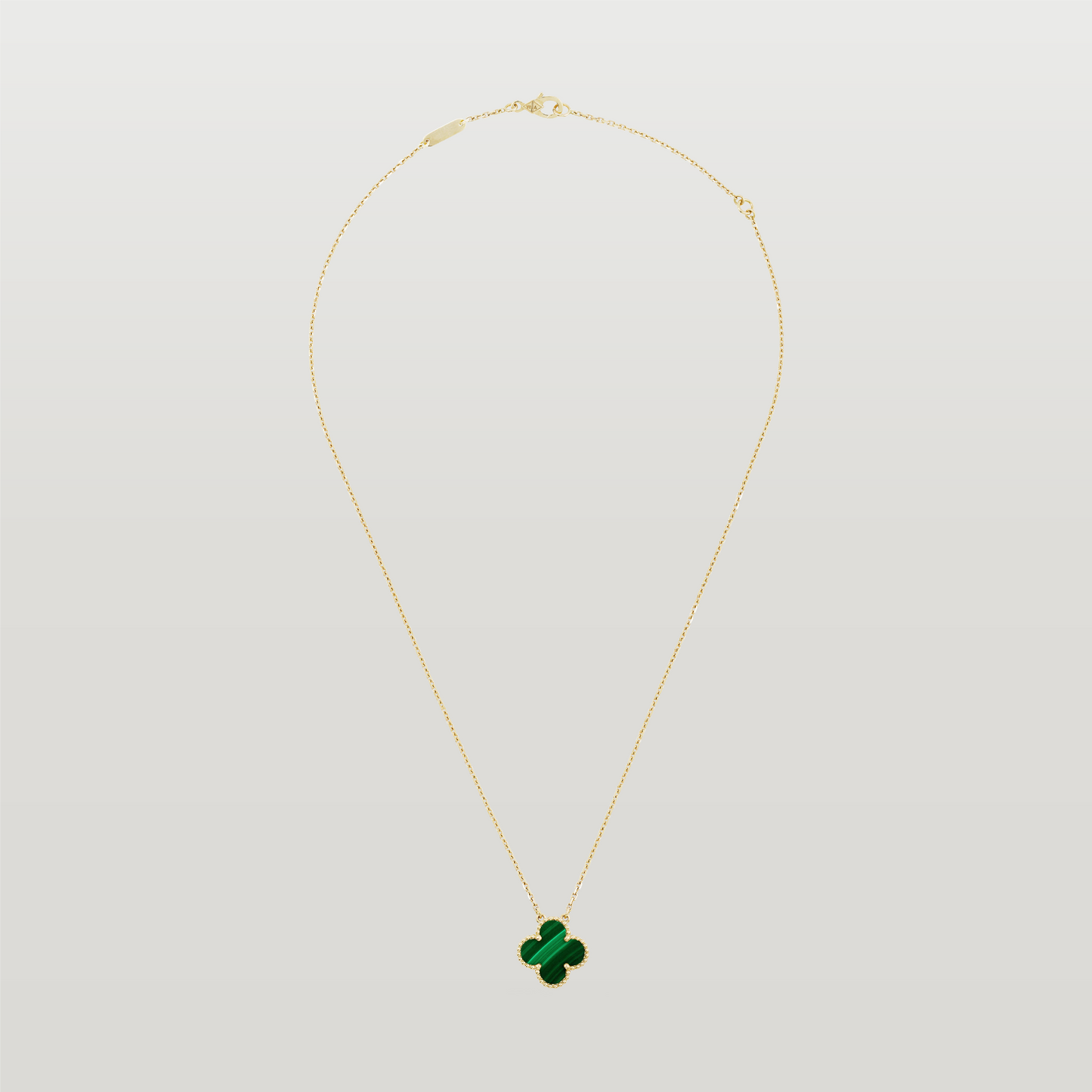 Vintage Alhambra Pendant, Malachite