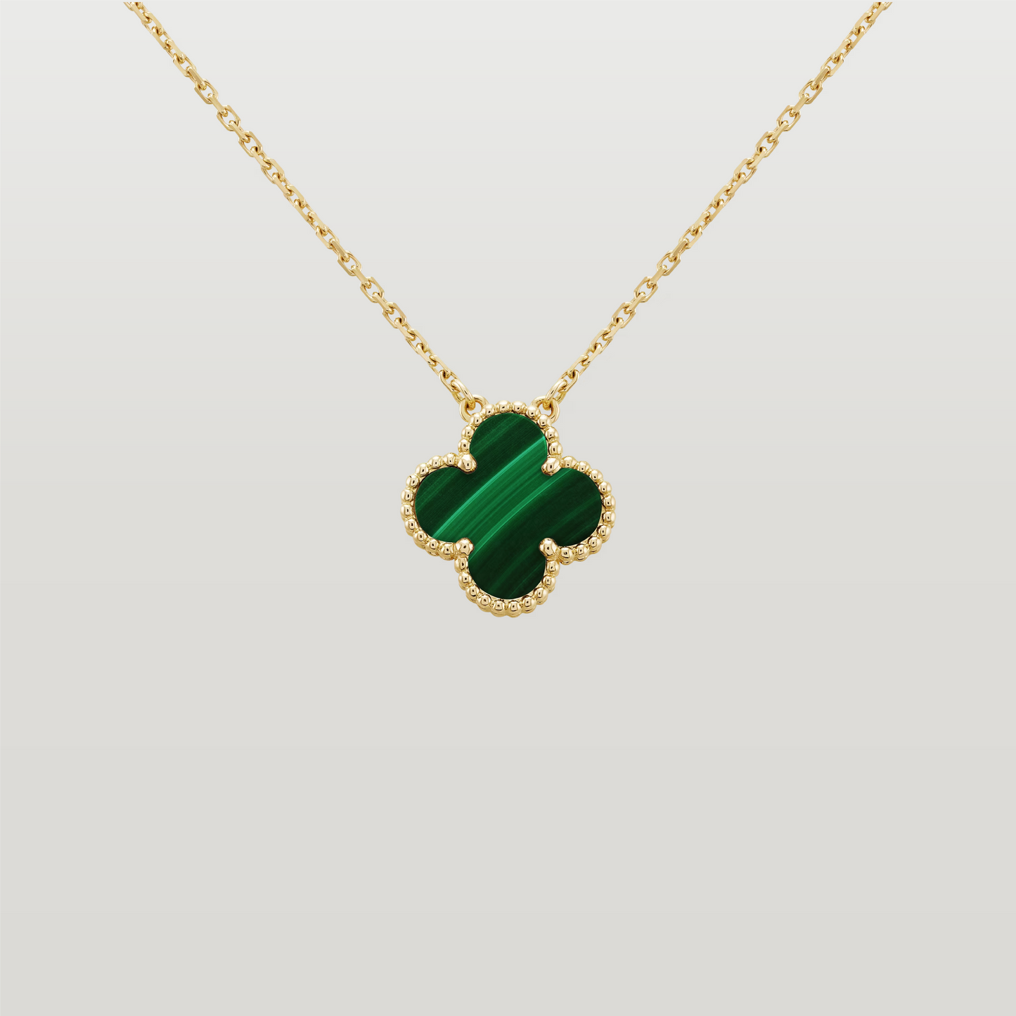 Vintage Alhambra Pendant, Malachite