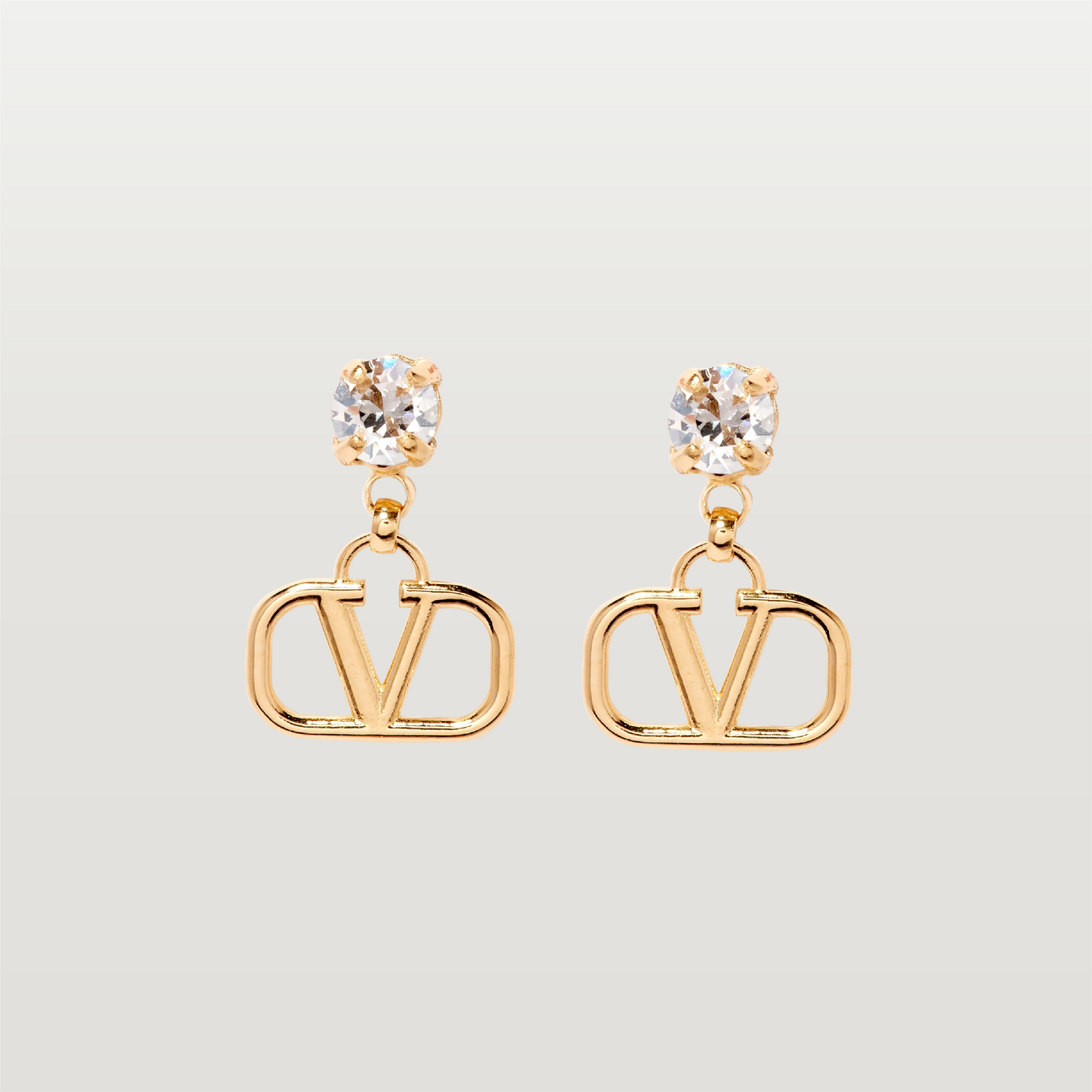 VLogo Pendant Earrings
