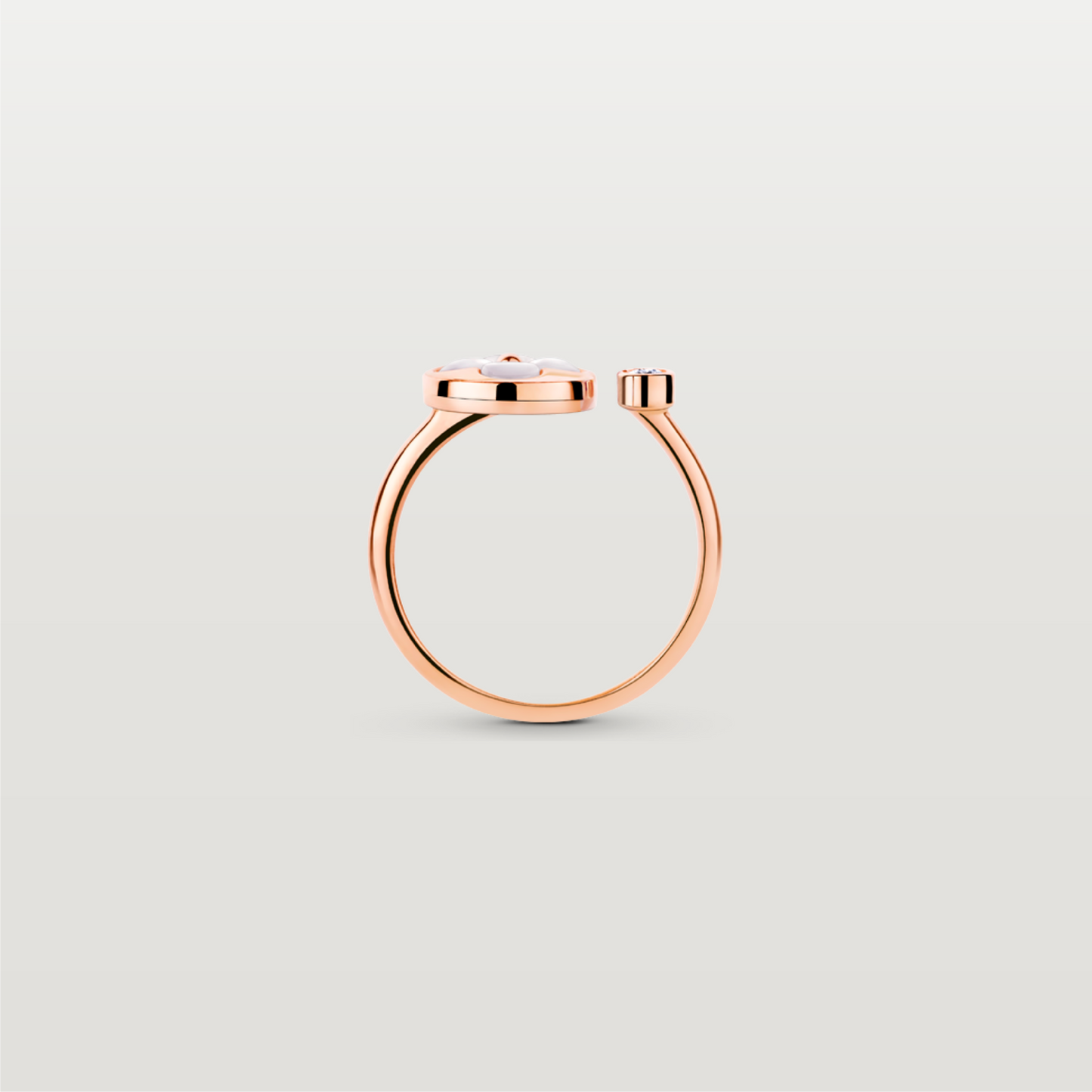 Color Blossom Mini Sun Ring, Rose Gold