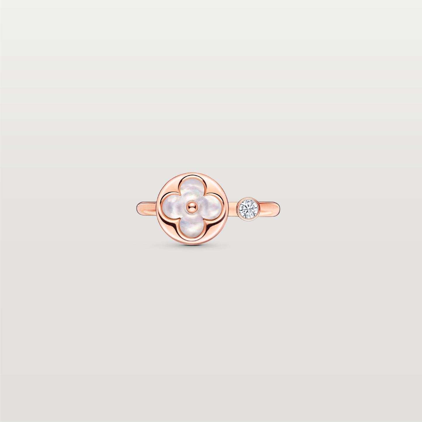 Color Blossom Mini Sun Ring, Rose Gold