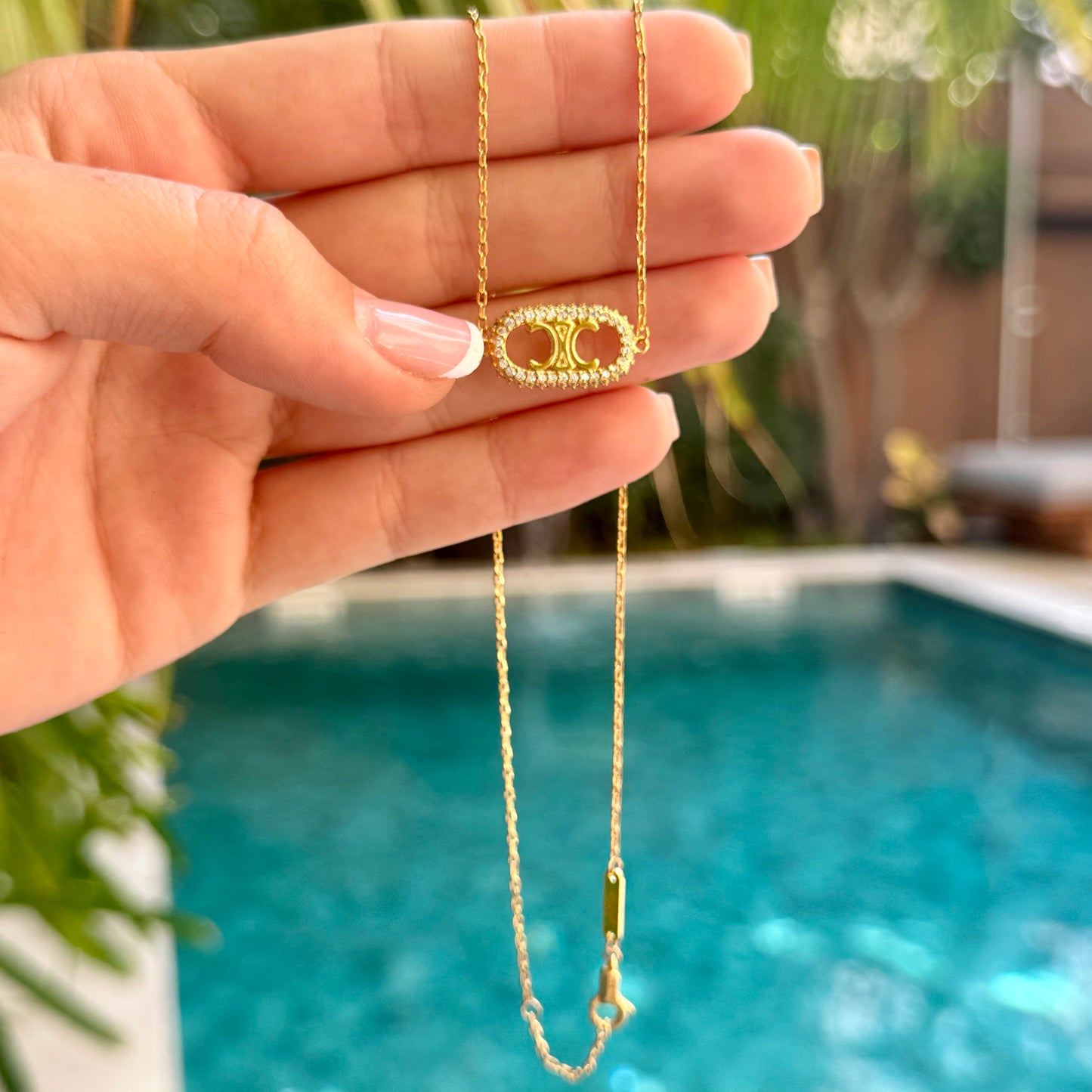 Maillon Triomphe Necklace With Diamonds