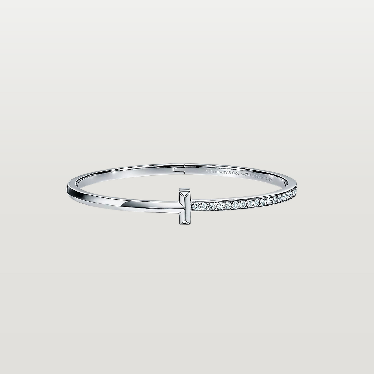 T1 Narrow Diamond Hinged Bracelet